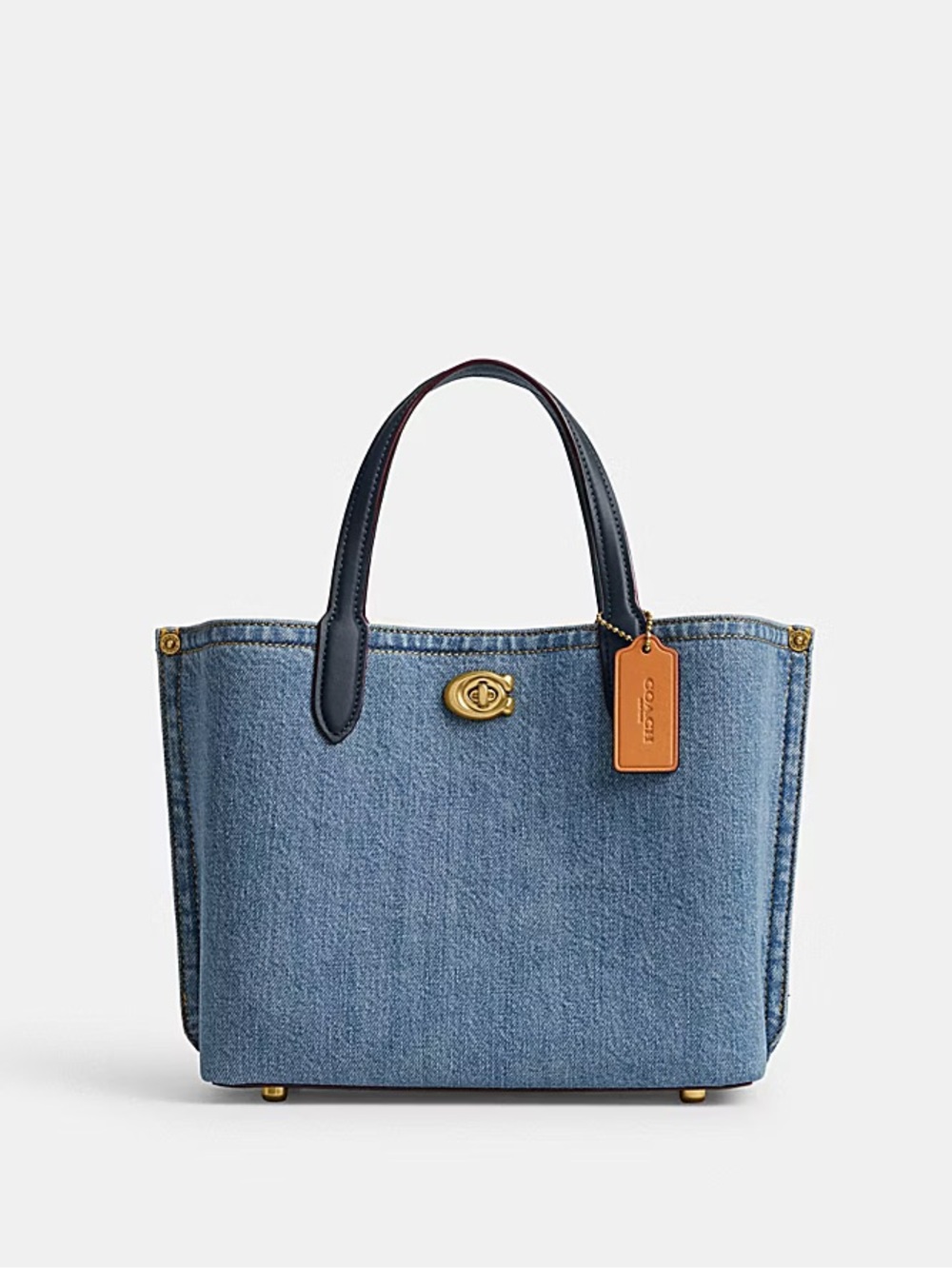 Coach WILLOW TOTE 24 in Indigo demim